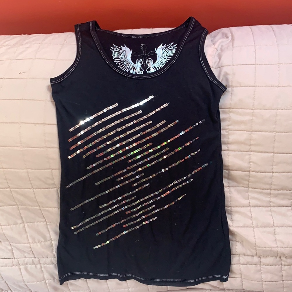 Sequin Tank Top. Size L.
